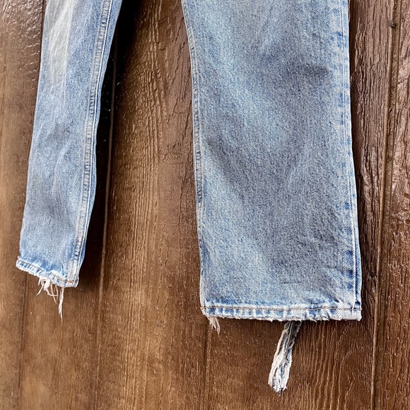 Agolde Riley High Rise Straight Crop Jeans Size 30 - Picture 7 of 14